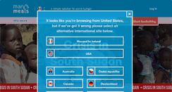 Desktop Screenshot of marysmeals.ie