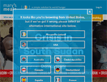 Tablet Screenshot of marysmeals.ie